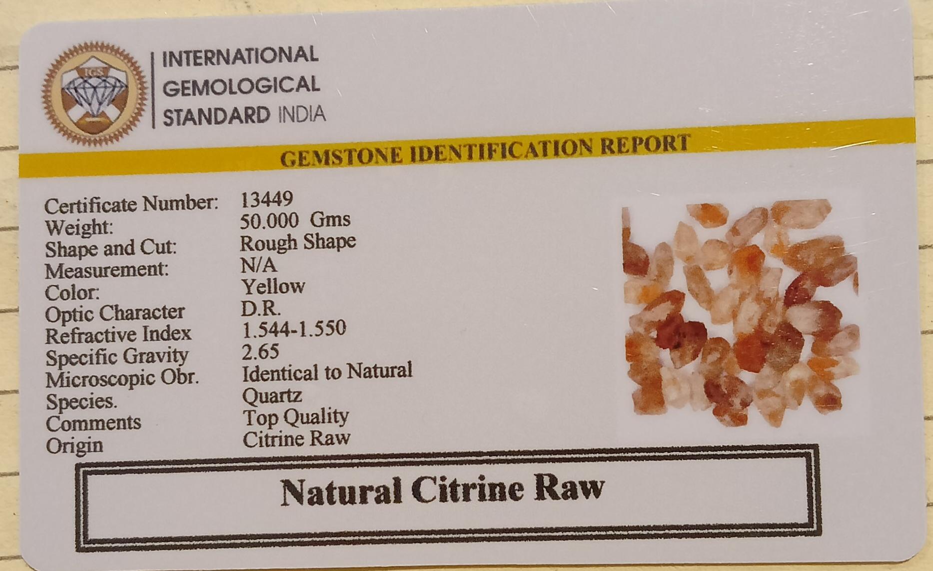 Citrine Raw