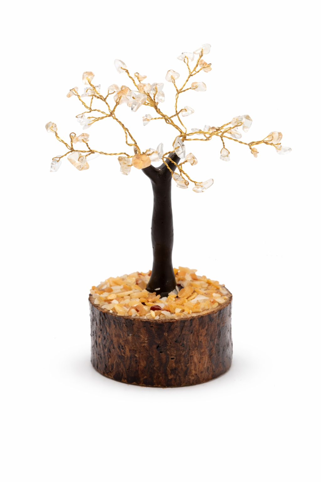Citrine Wooden Tree - 50 beads