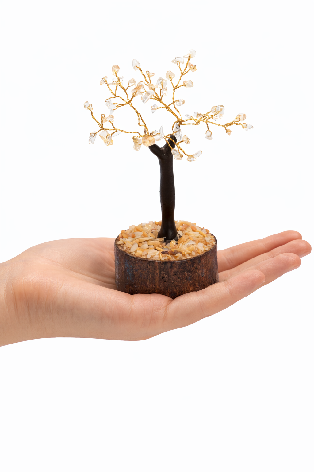 Citrine Wooden Tree - 50 beads