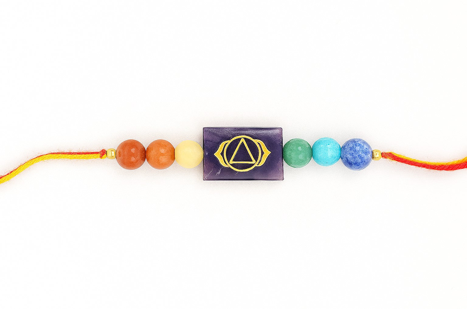 Natural Amethyst Crystal Rakhi