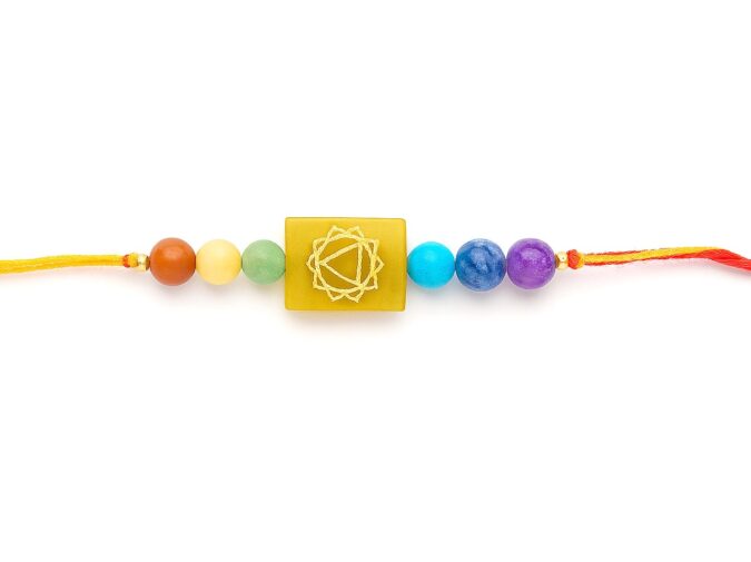Natural Citrine Crystal Rakhi