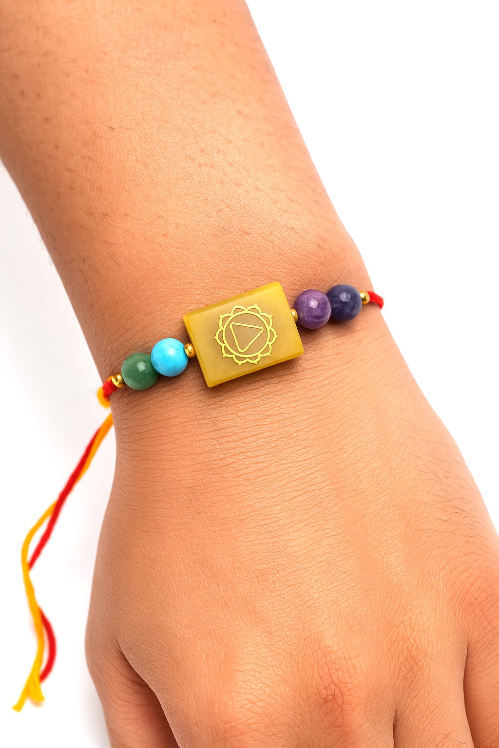 Natural Citrine Crystal Rakhi