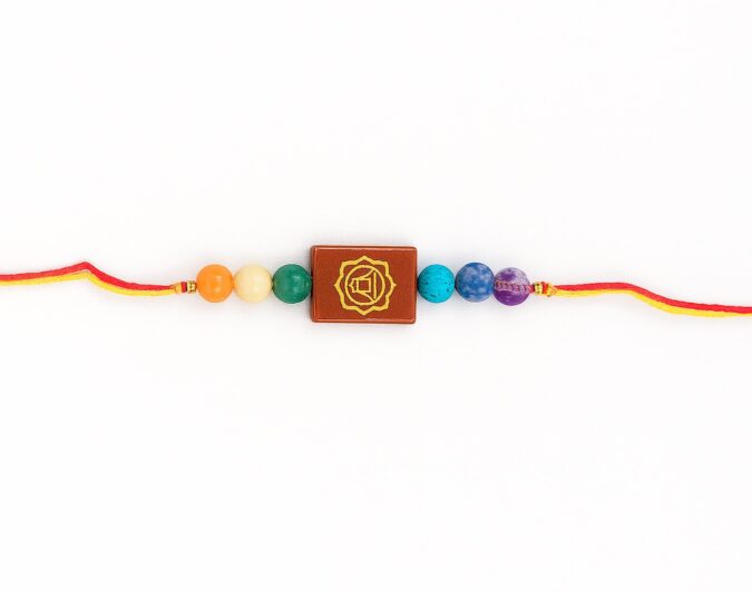 Natural Red Jasper Crystal Rakhi