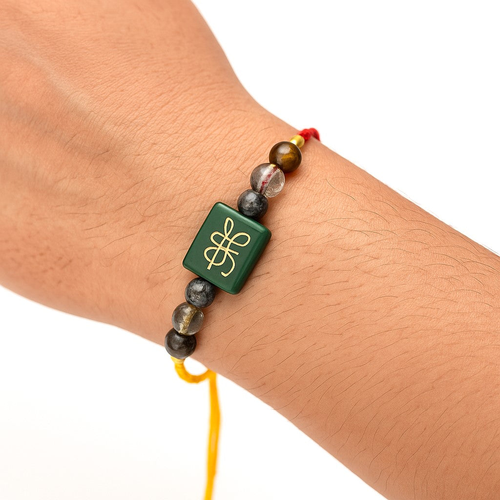 Natural Zibu Crystal Rakhi