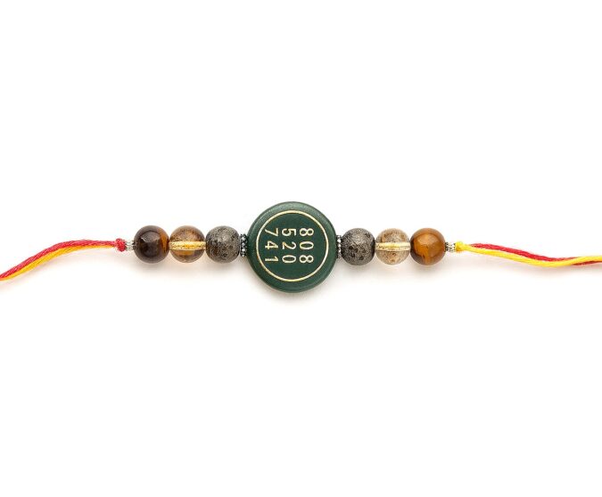 Natural Zibu Crystal Rakhi