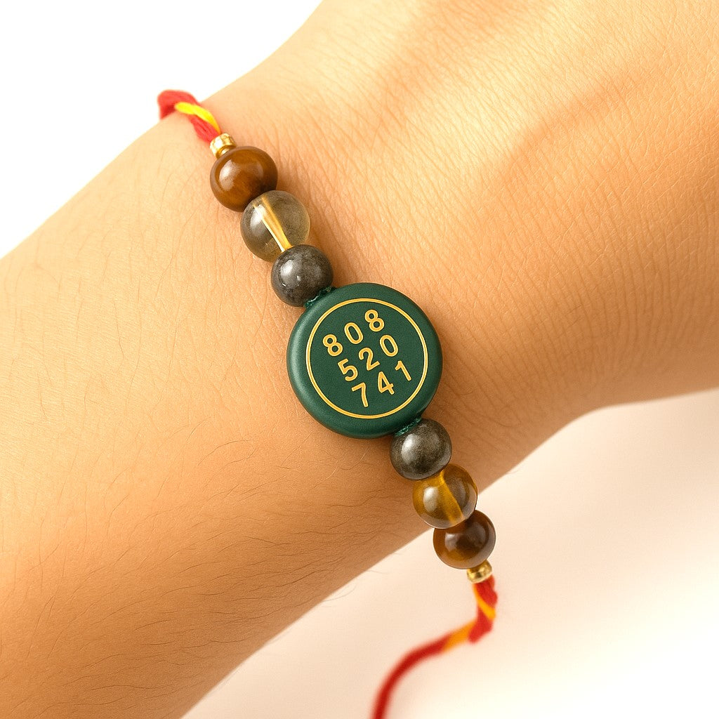 Natural Zibu Crystal Rakhi