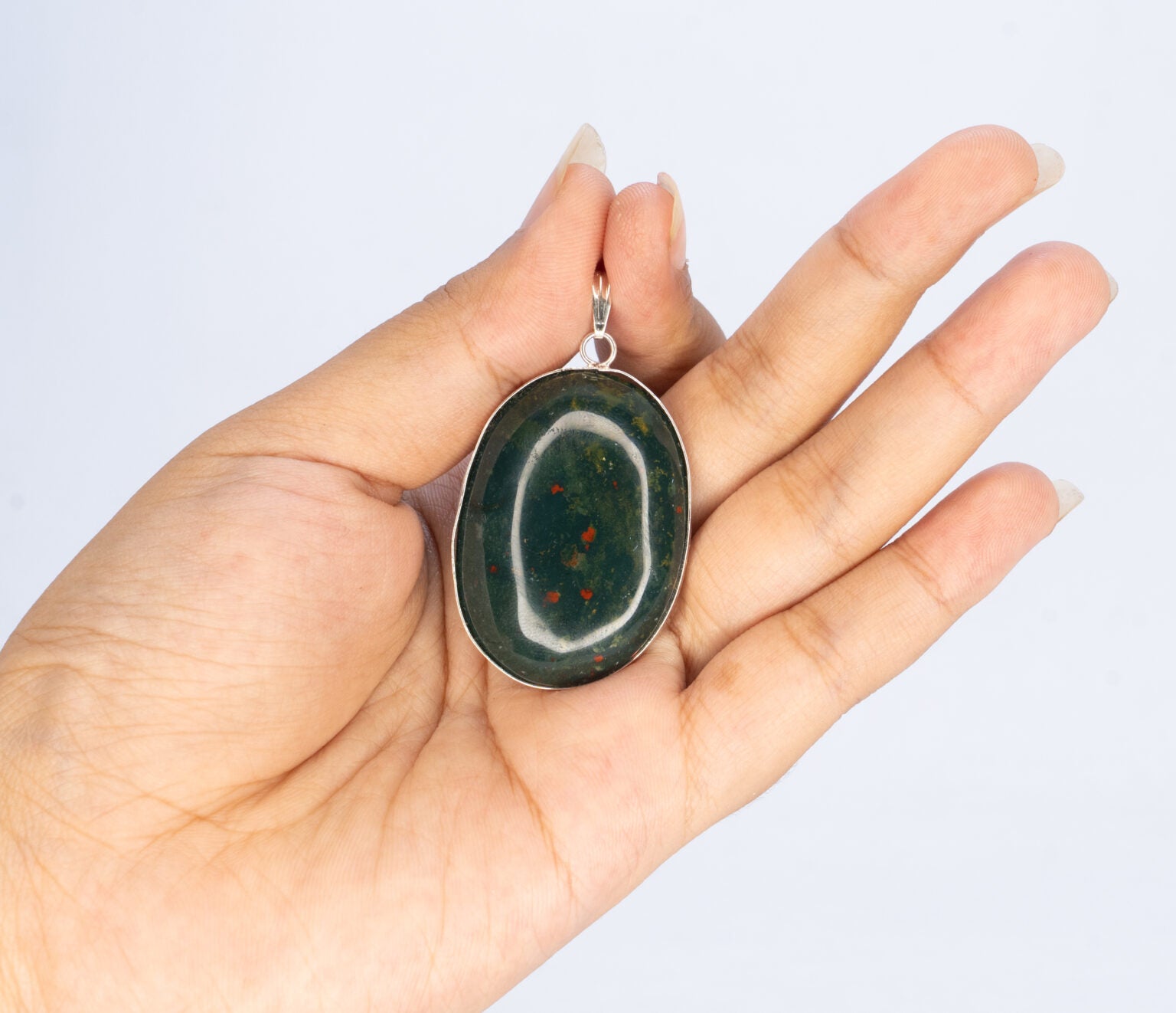 Natural Bloodstone pendant