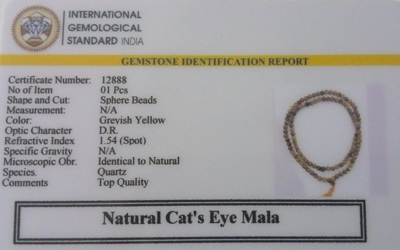 Cat's eye mala 8 mm