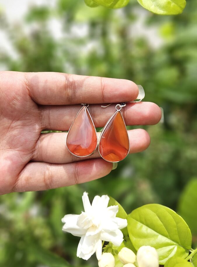 Natural Carnelien Earring