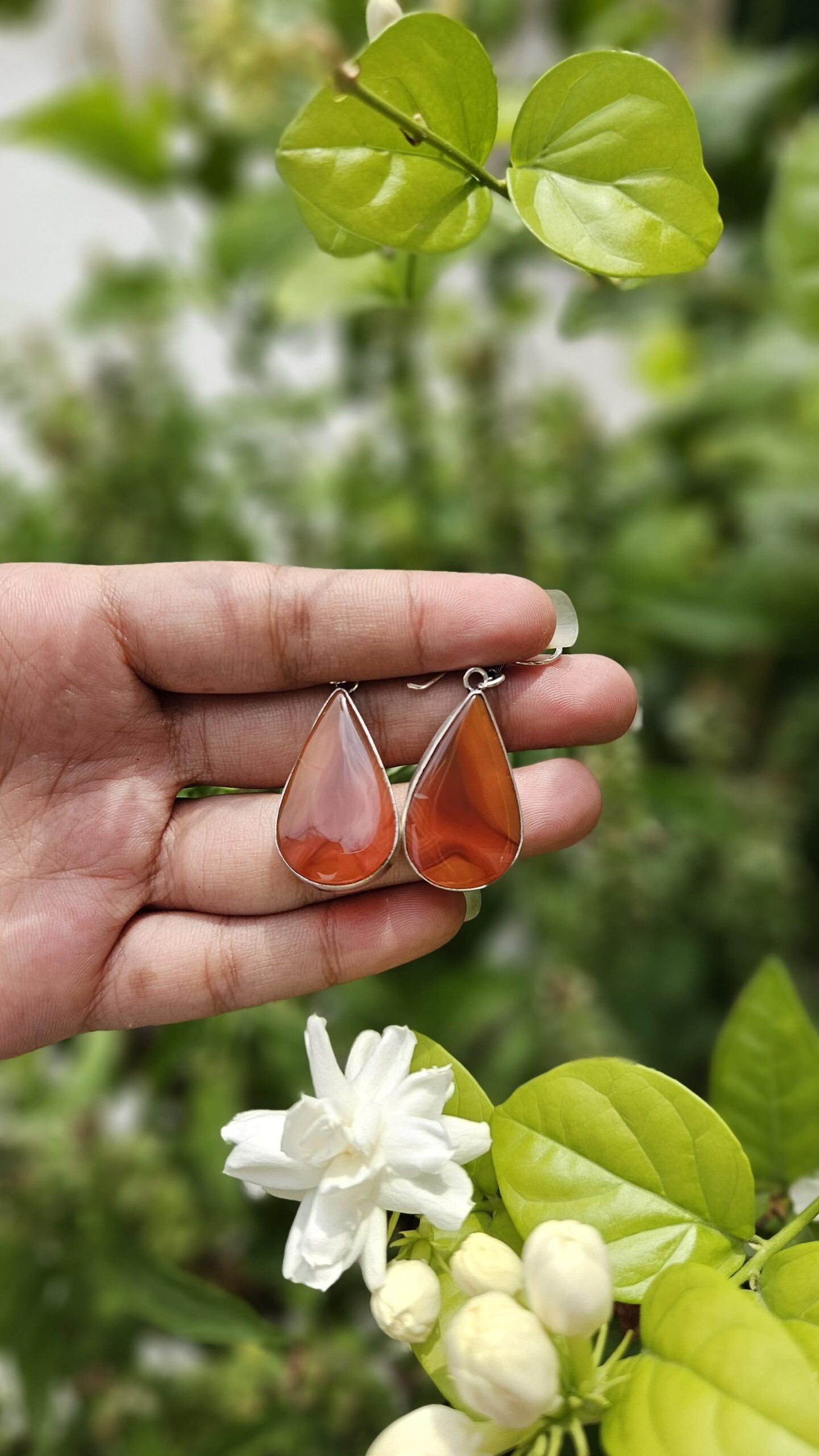 Natural Carnelien Earring