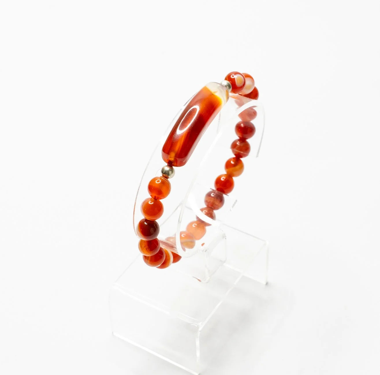 Carnelian Energy Curve Bracelet