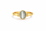 Cat'S Eye (7+ ratti) Ring (Golden Band)