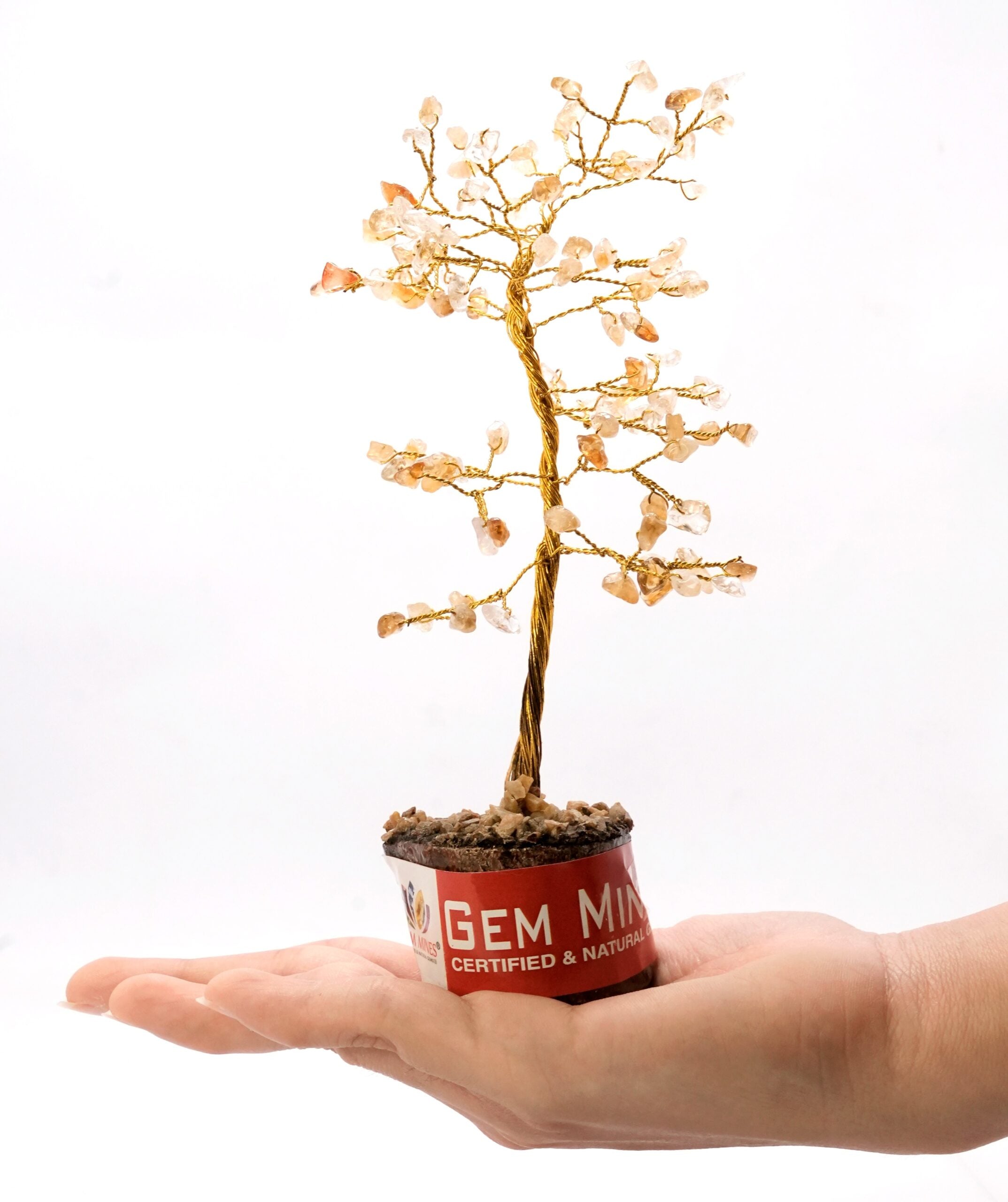 Citrine Golden Wire Tree