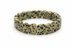 Dalmatian jasper oval bracelet