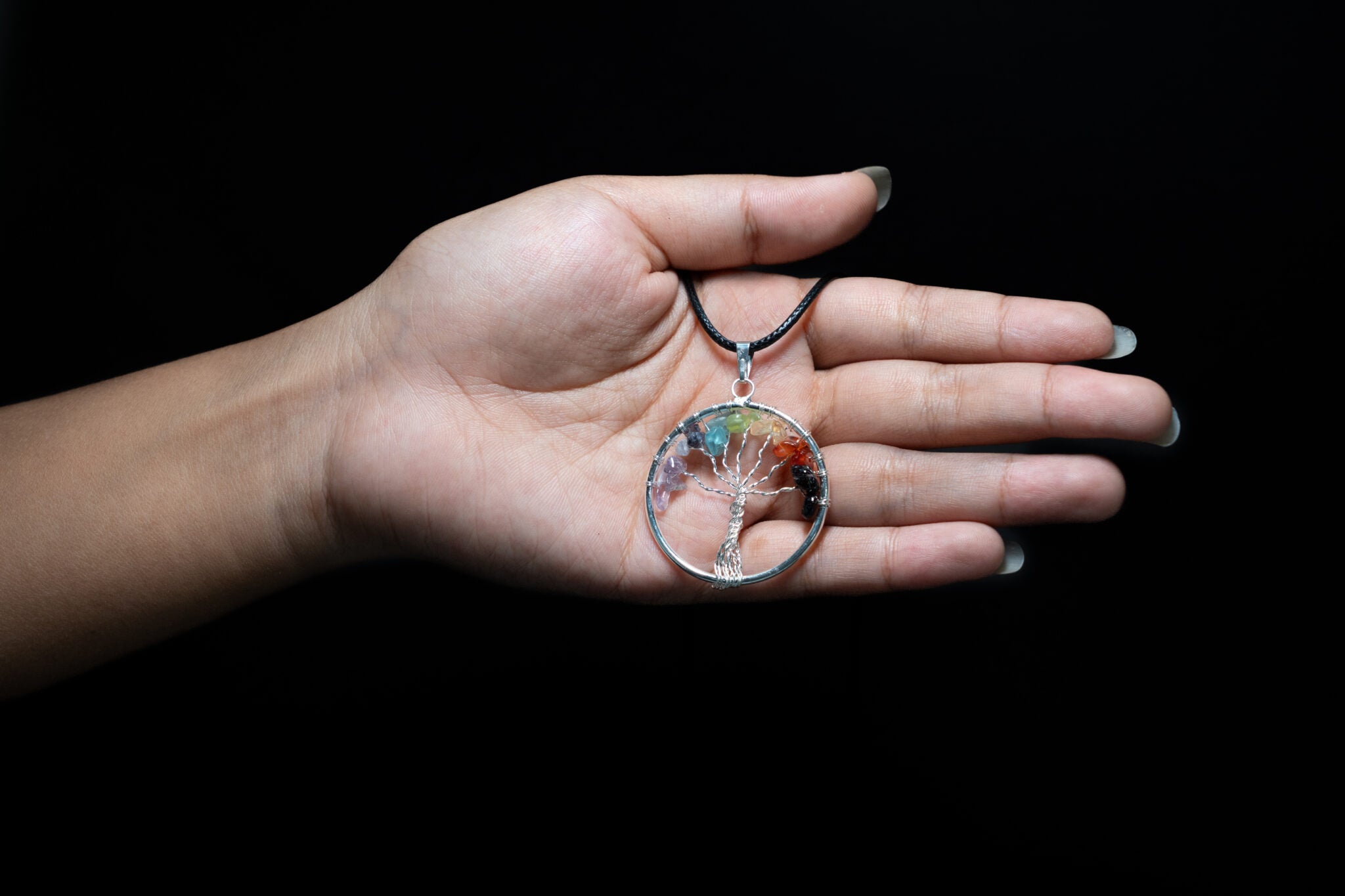 Seven Chakra Tree Pendant