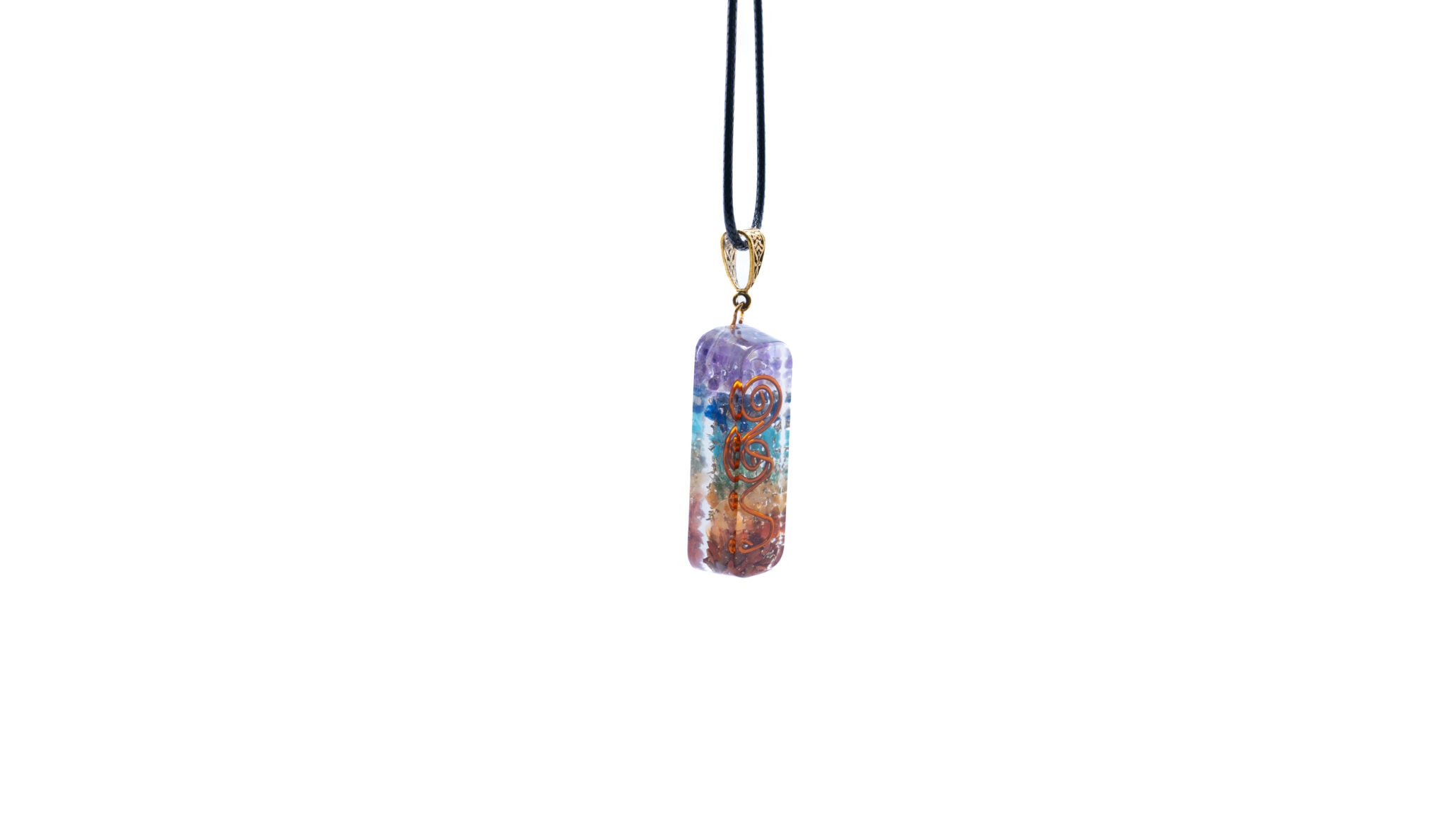 7 Chakra Orgonite Pendant