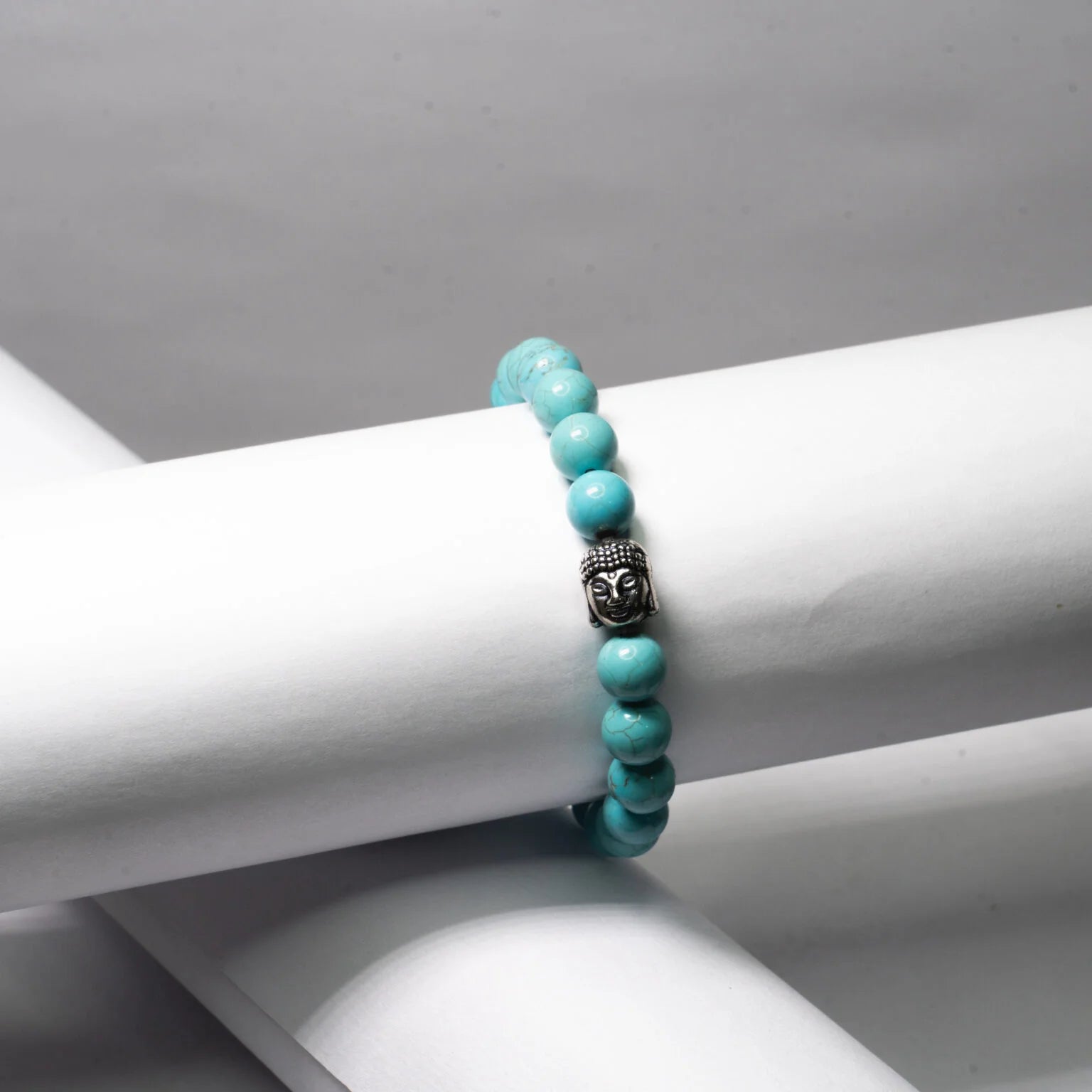 Natural Firoza Buddha Bracelet
