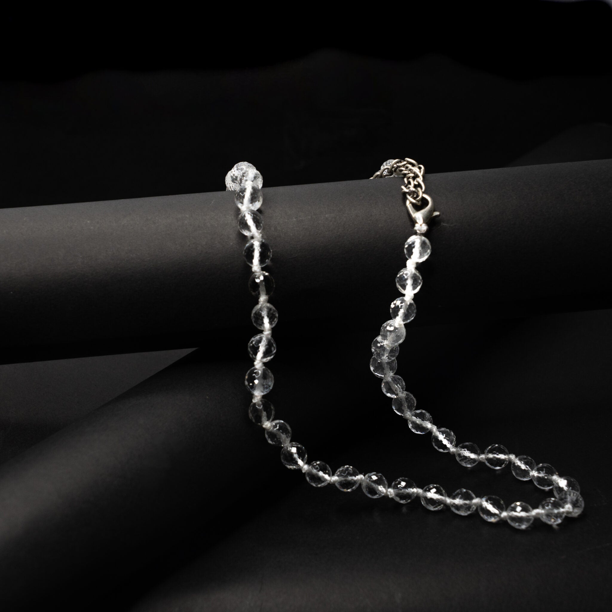 Sphatik Mala Diamond Cut