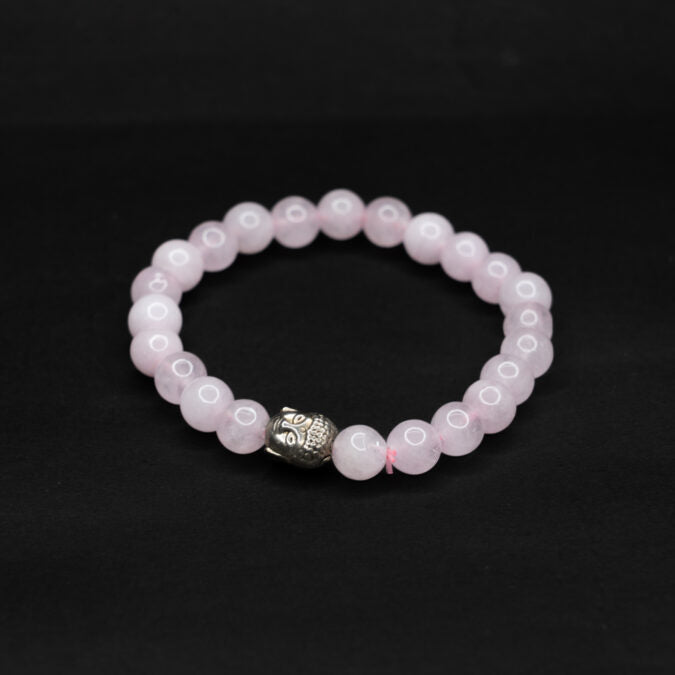 Rose Quartz Budha Bracelet