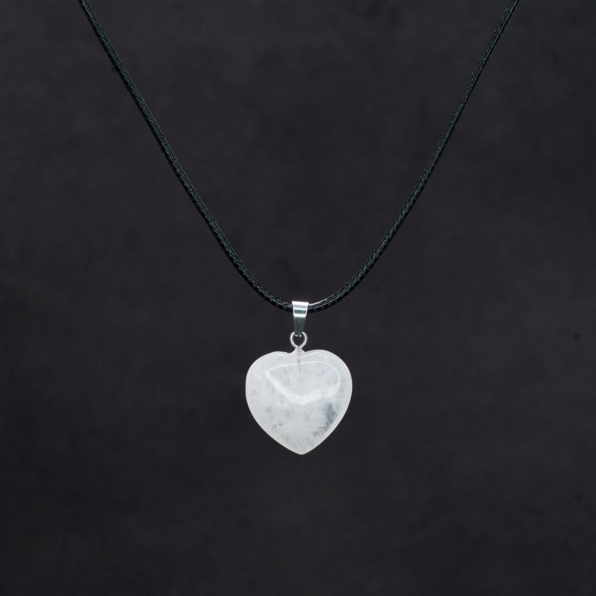 Selenite Heart Pendant