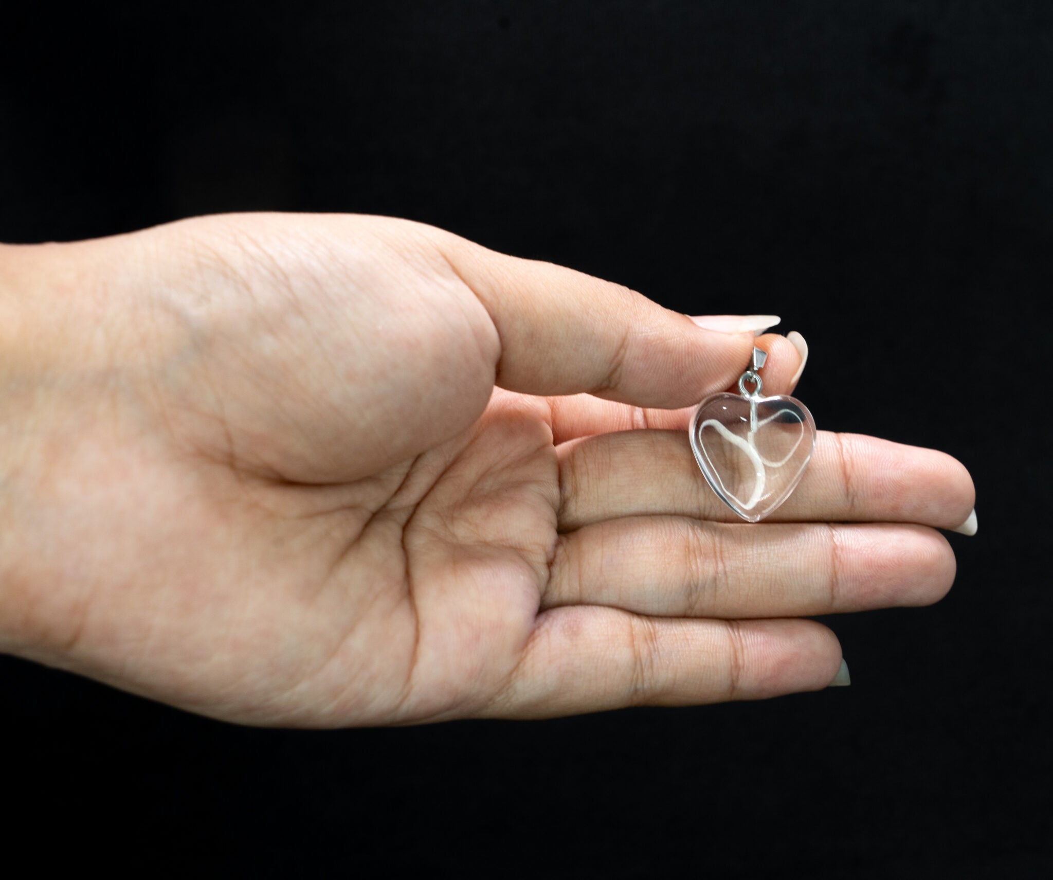 Sphatik Heart Pendant