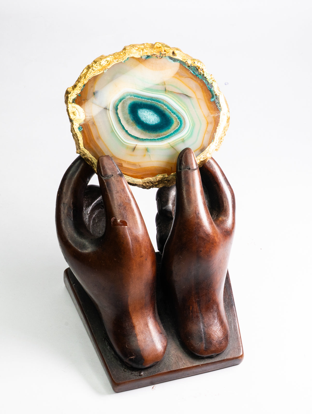 Brown &amp; Green Agate Slice