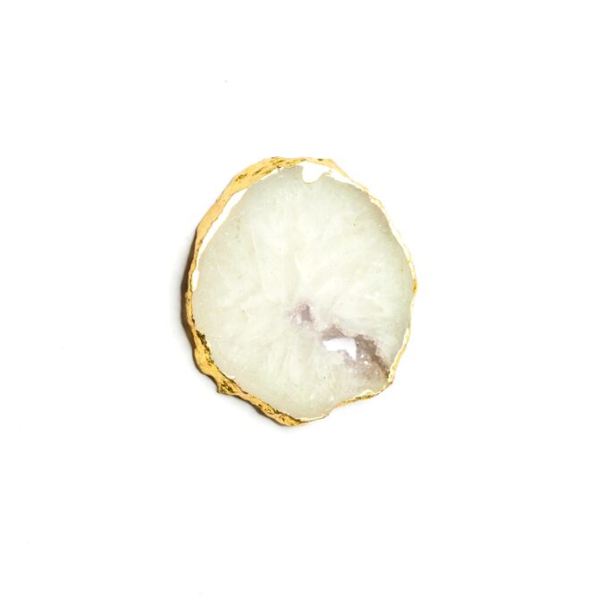 White Agate Slice