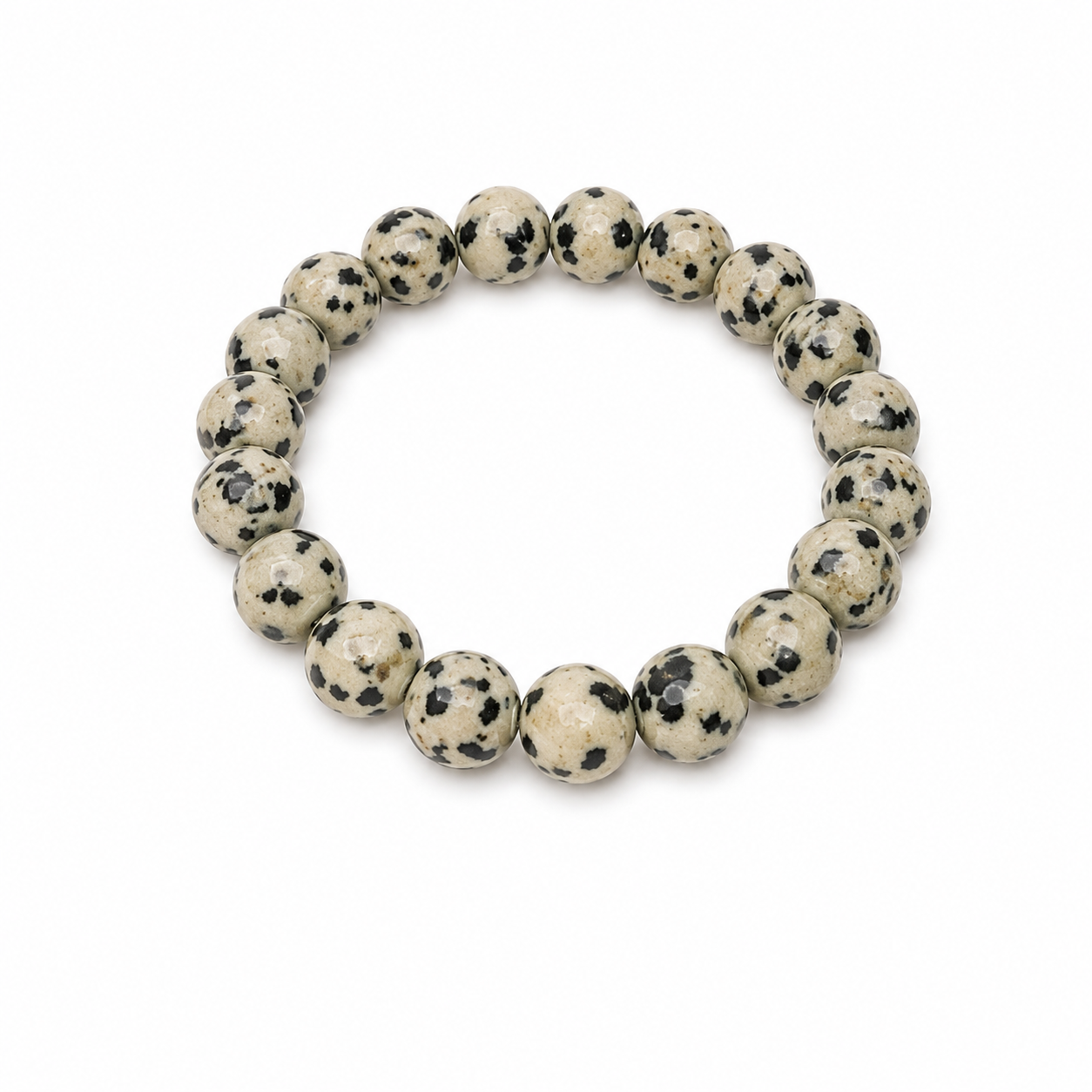 Dalmatian Jasper Bracelet 10 mm
