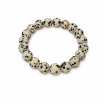 Dalmatian Jasper Bracelet 10 mm