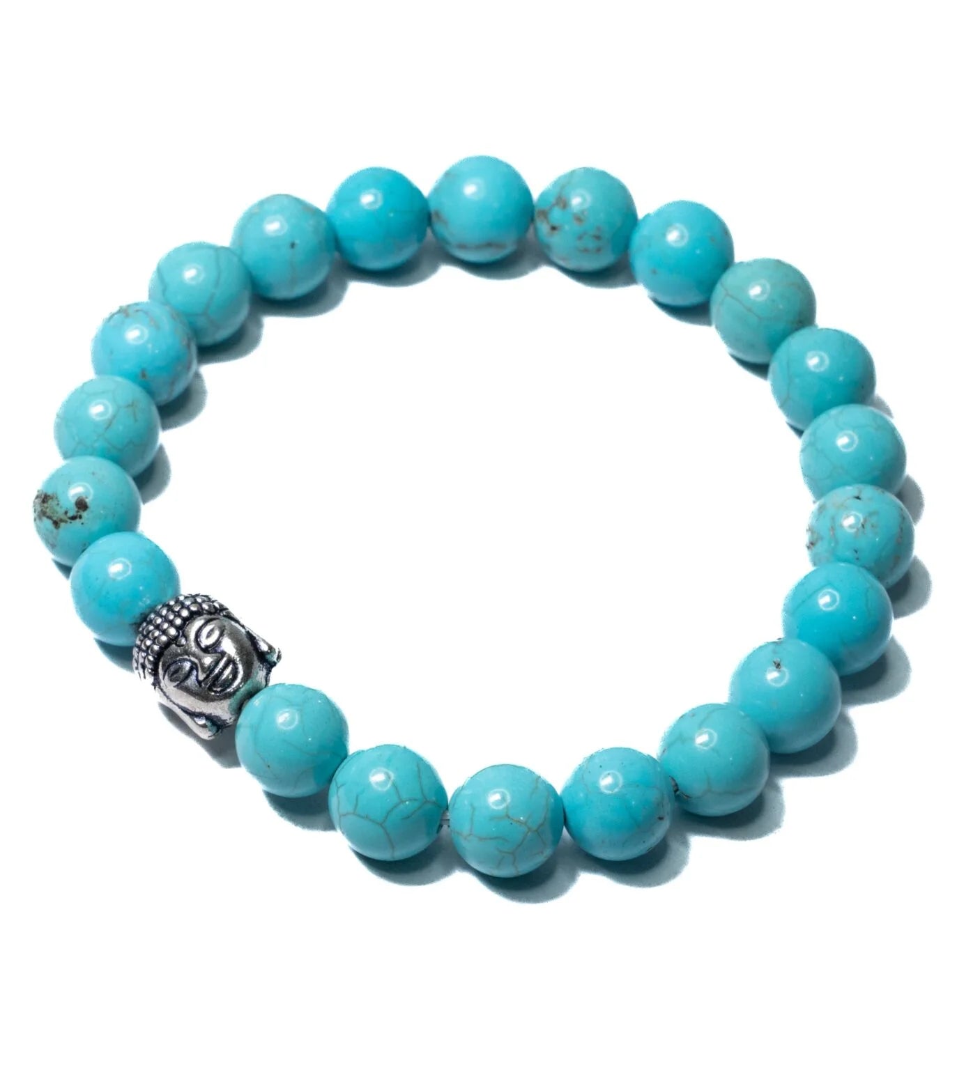 Natural Firoza Buddha Bracelet