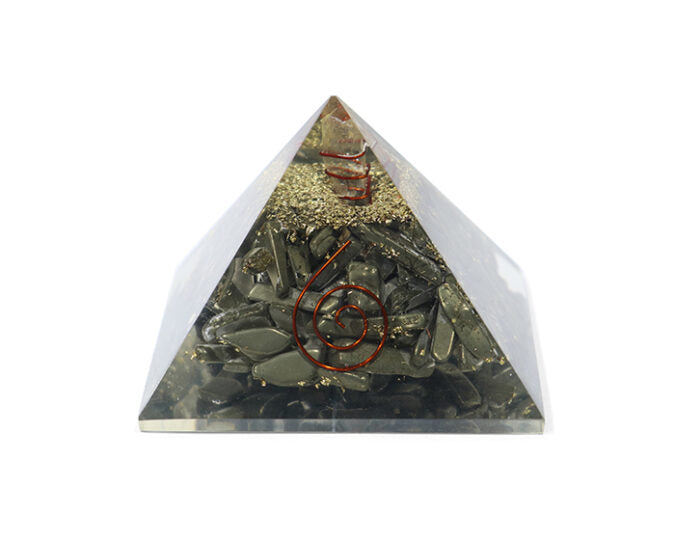 Golden Pyrite Orgone Pyramid