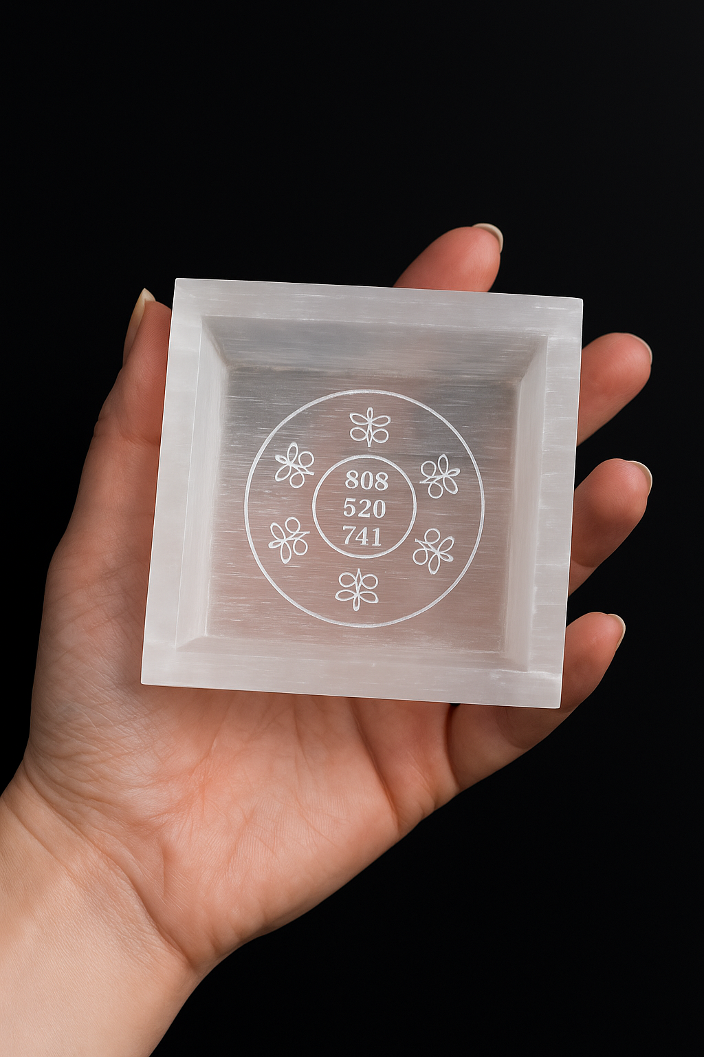 Selenite Money Magnet Cube