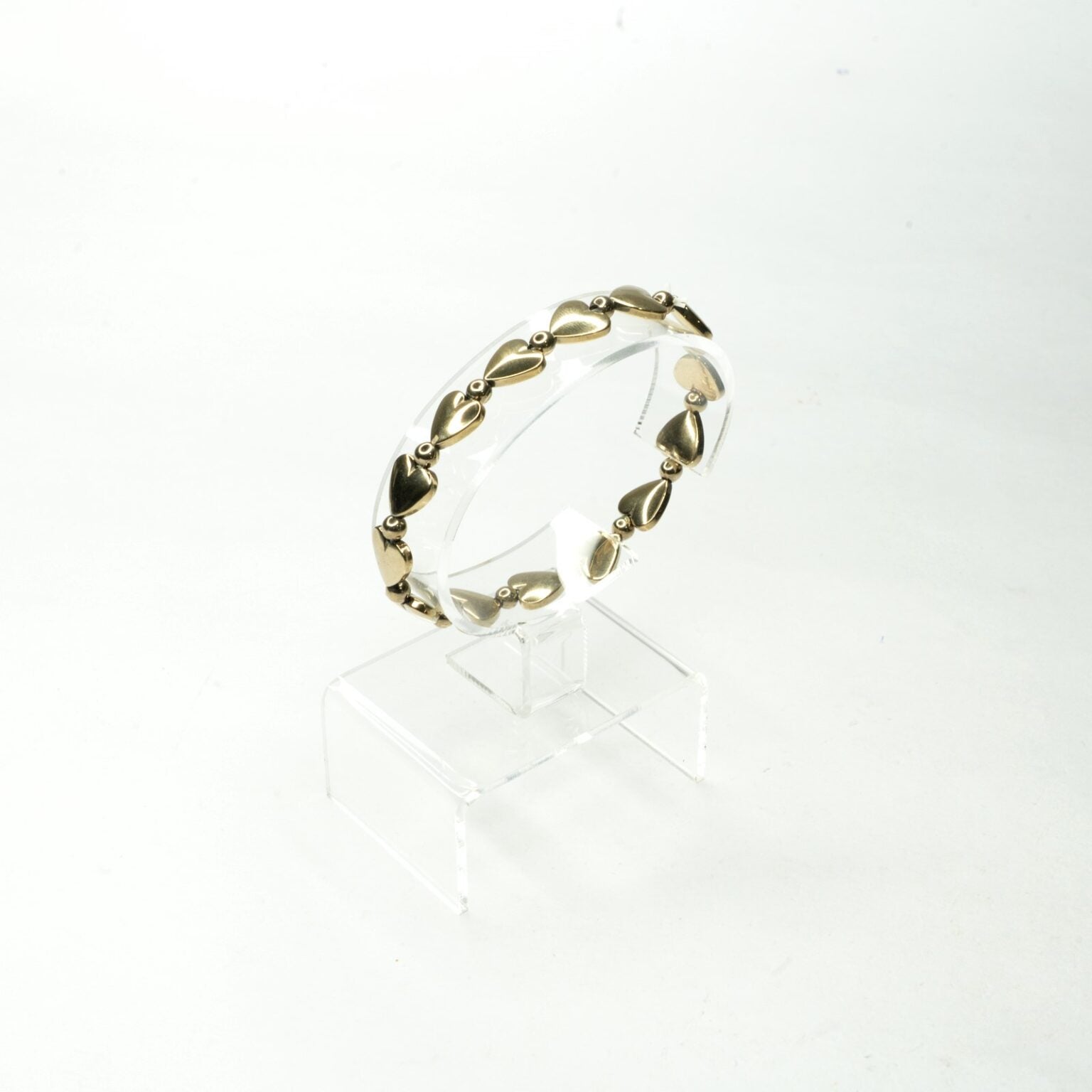 Golden Pyrite Heart Bracelet