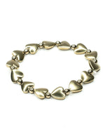 Golden Pyrite Heart Bracelet