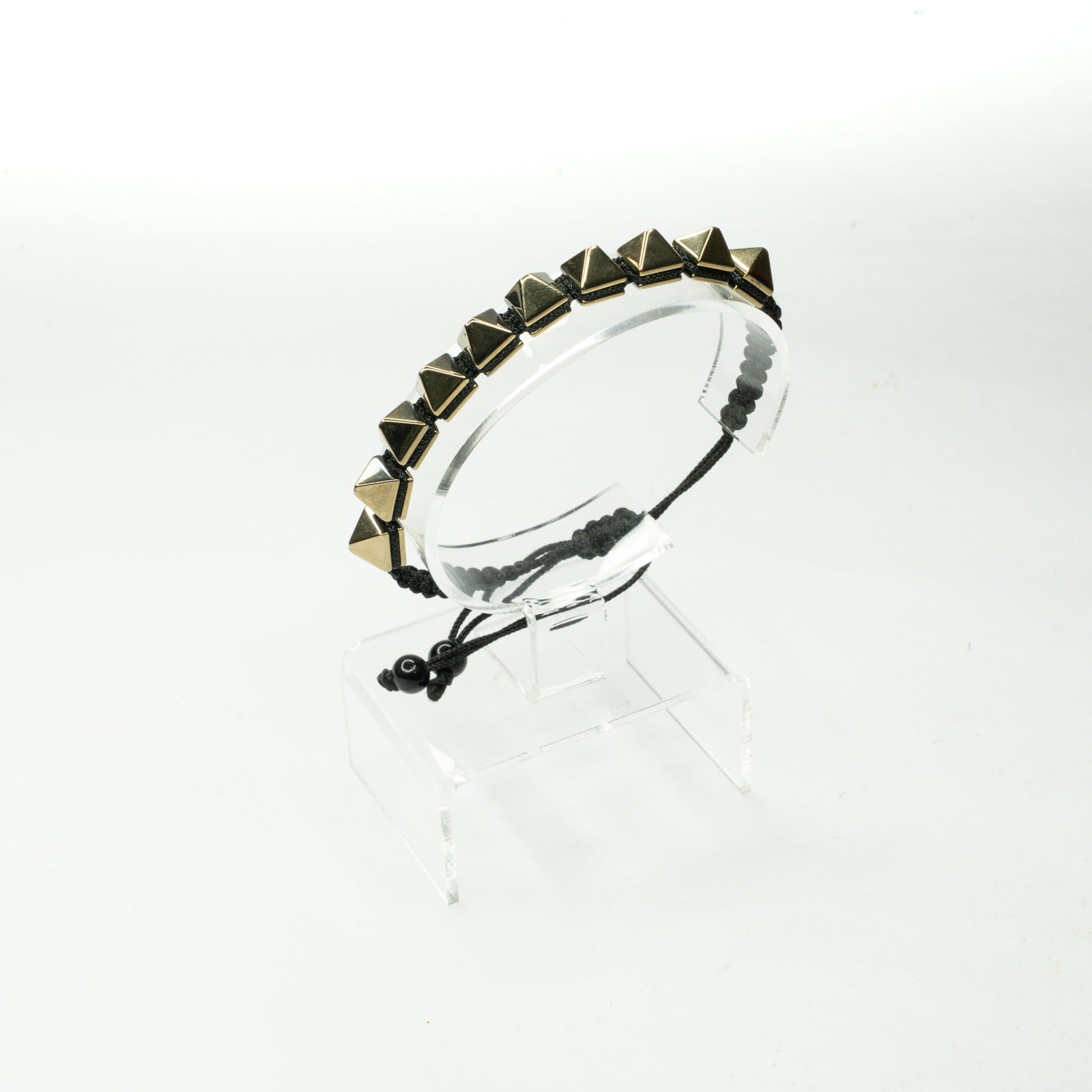 Golden Pyrite Pyramid Bracelet