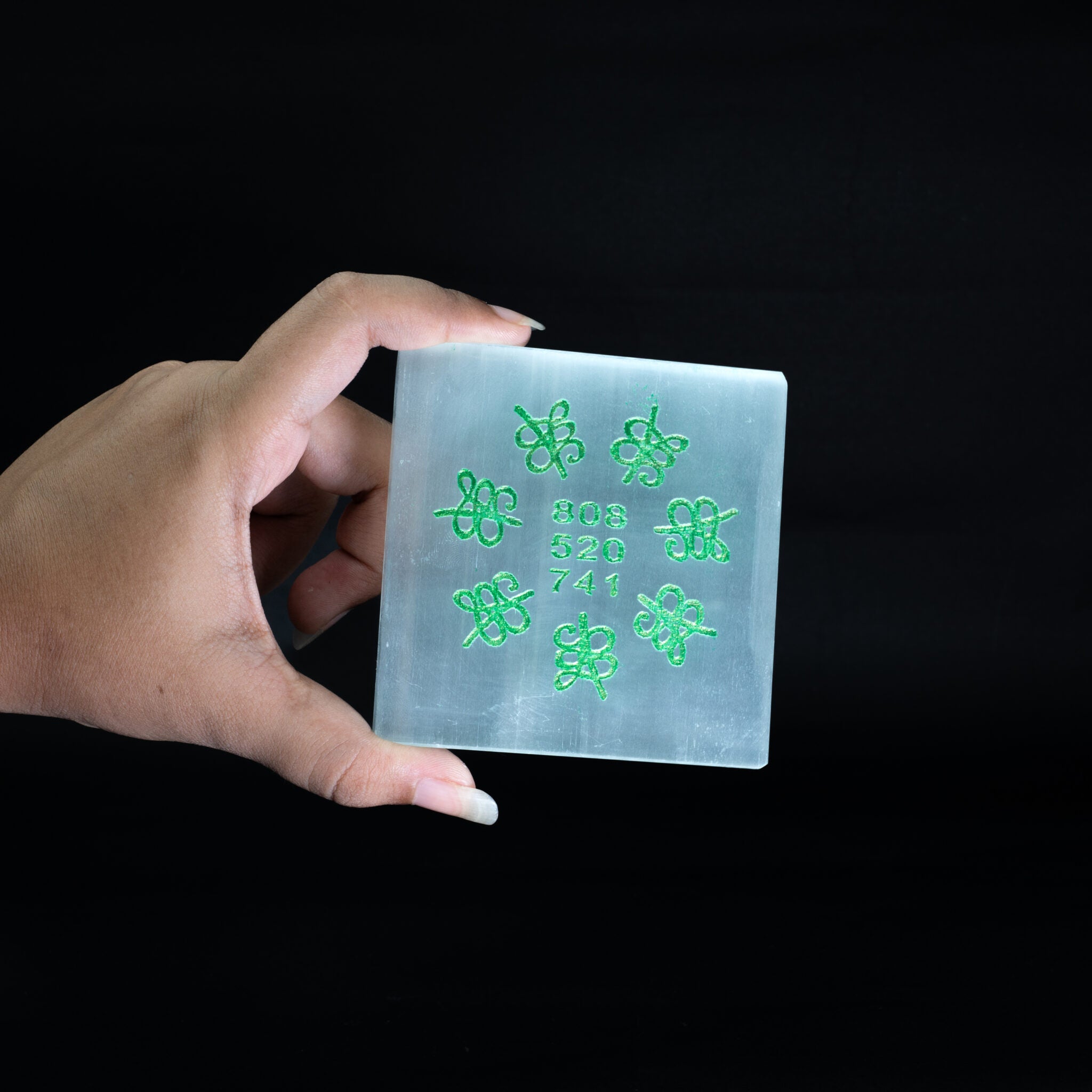 Grabovoi Code Selenite Plate