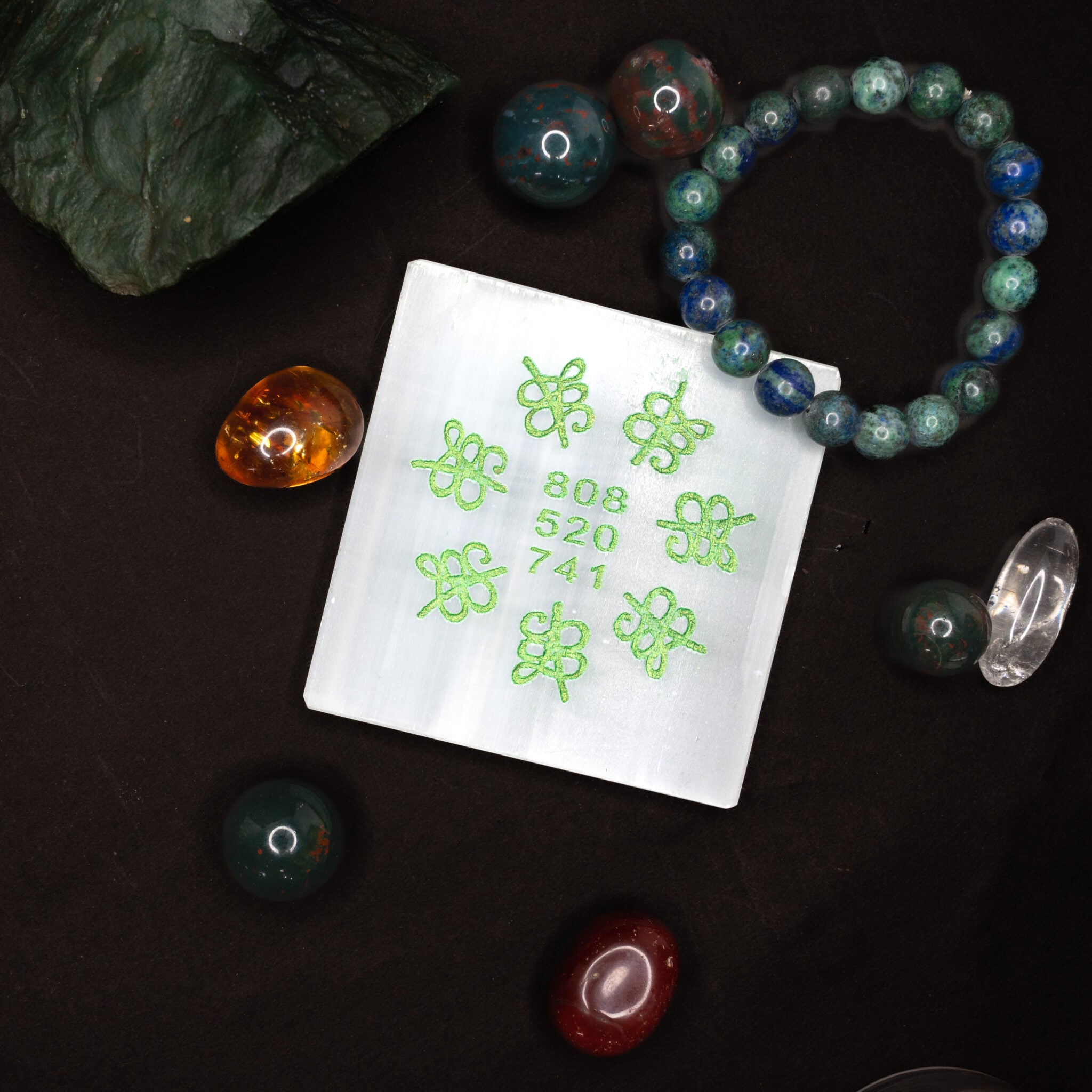 Grabovoi Code Selenite Plate