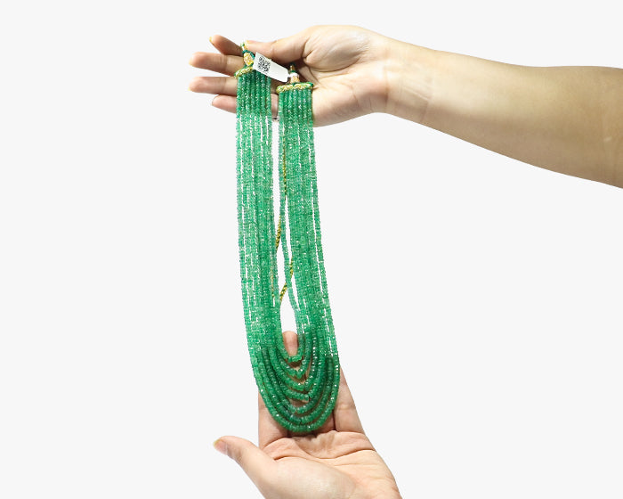 Emerald Mala (Semi-Precious)