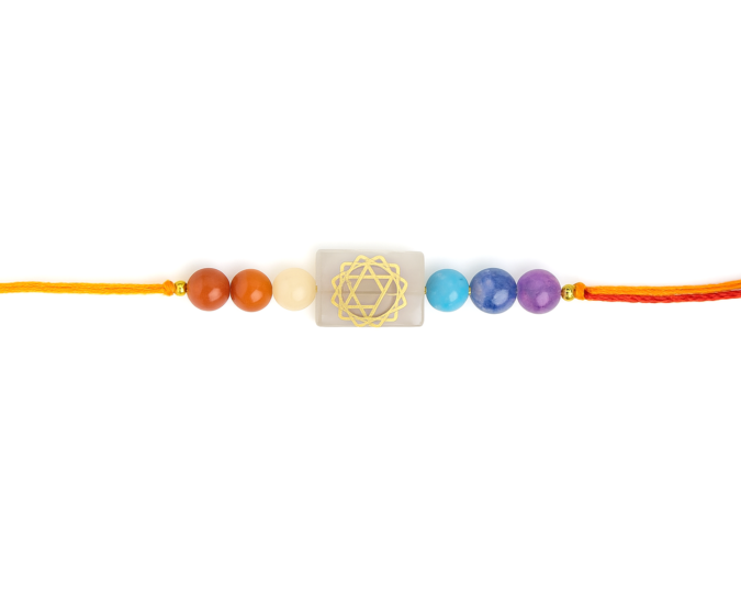 Natural Money Magnet Crystal Rakhi