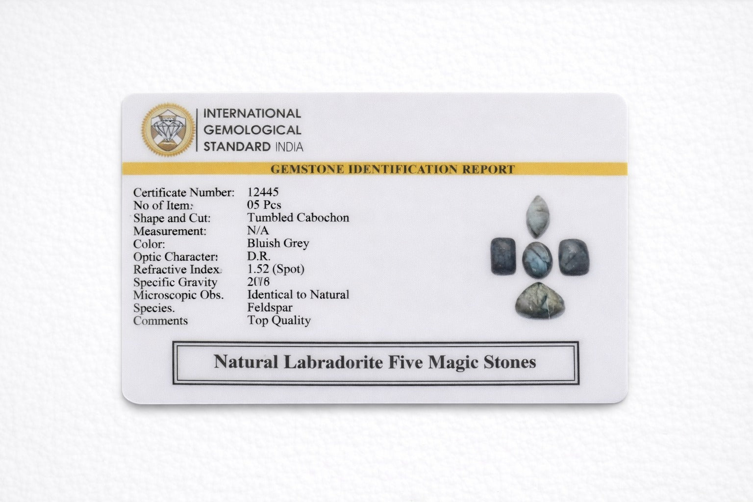 Natural Labradorite 5 Magic Stones