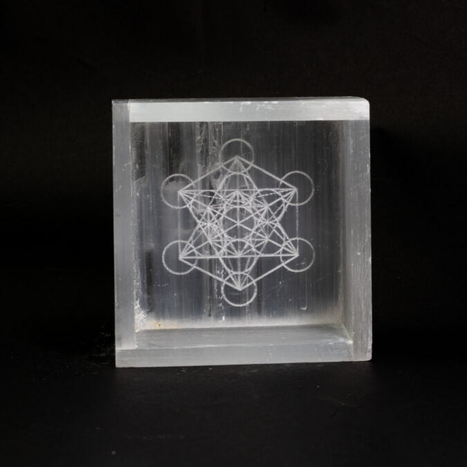 Selenite Tray - Metatron’s Cube