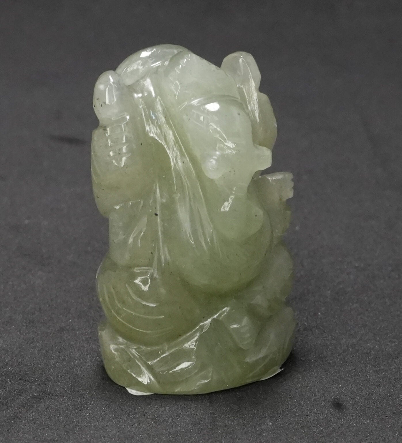 Natural Green Aventurine Ganesh Ji Statue