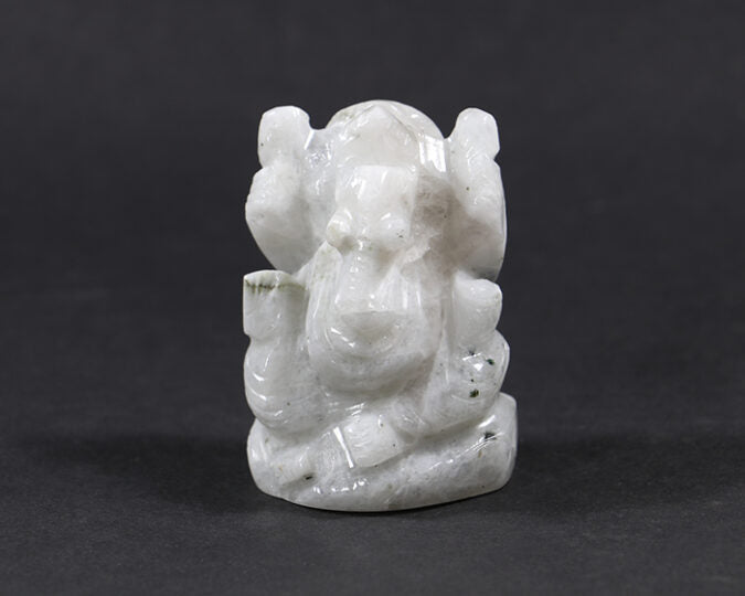 Natural MoonStone Ganesh Ji Statue