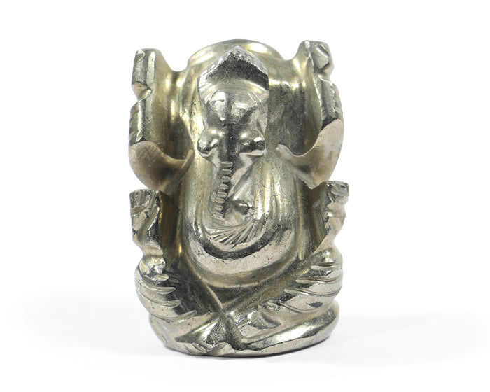Natural Pyrite Ganesh Ji Statue