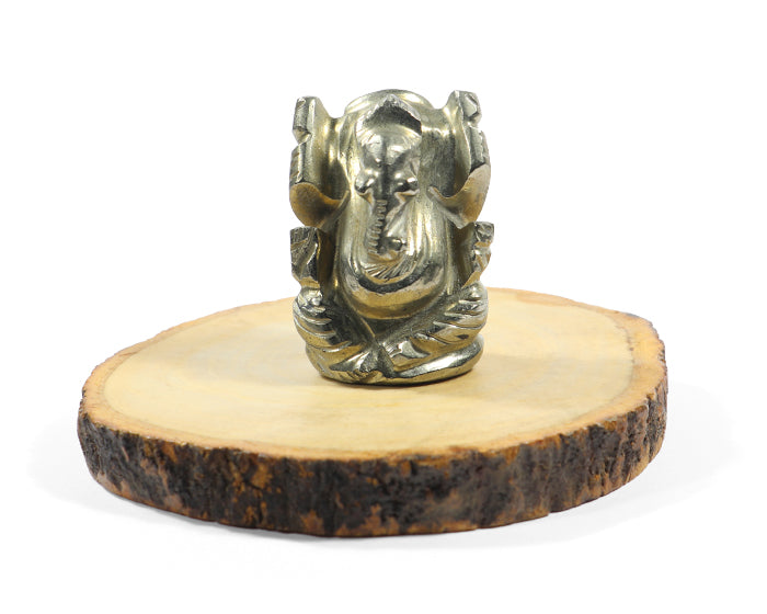 Natural Pyrite Ganesh Ji Statue