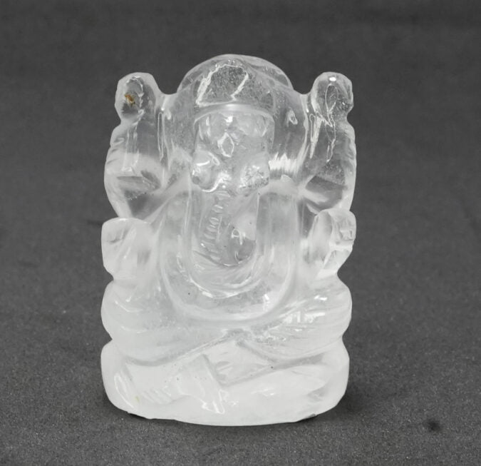 Natural Sphatik Ganesh Ji Statue
