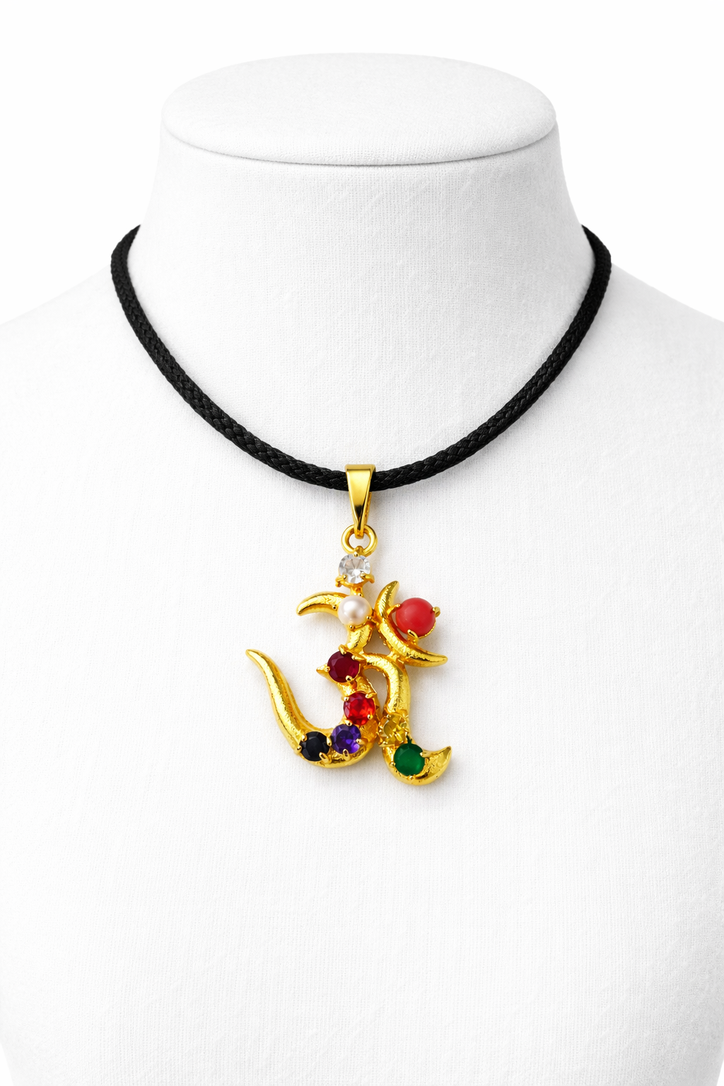 Navratan Om Pendant
