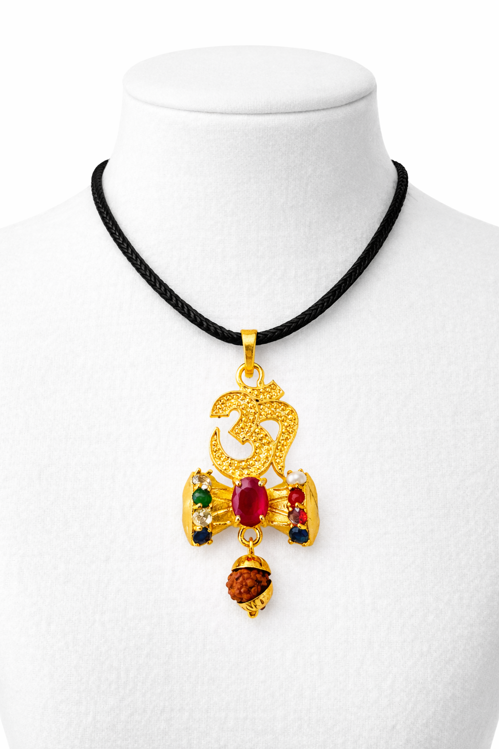 Navratan Om Pendant