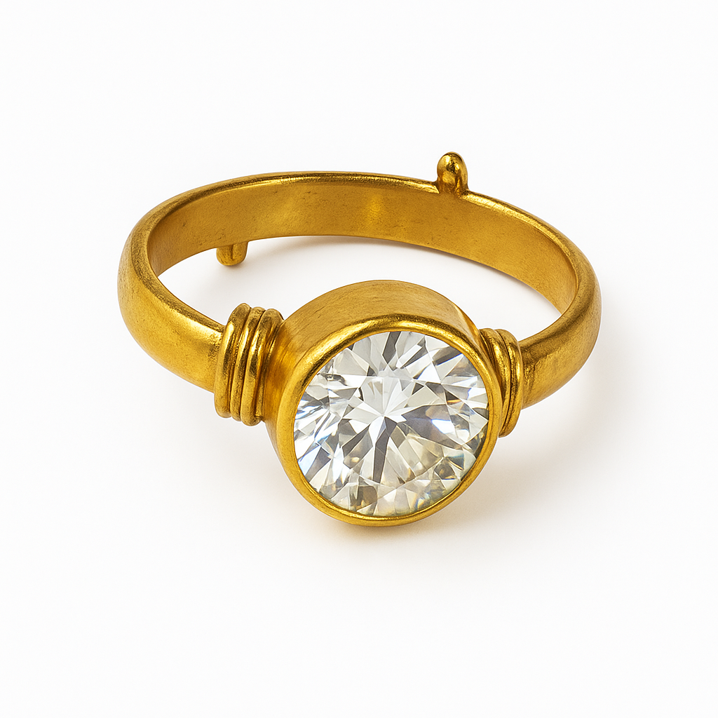 Natural Certified Zircon Ring