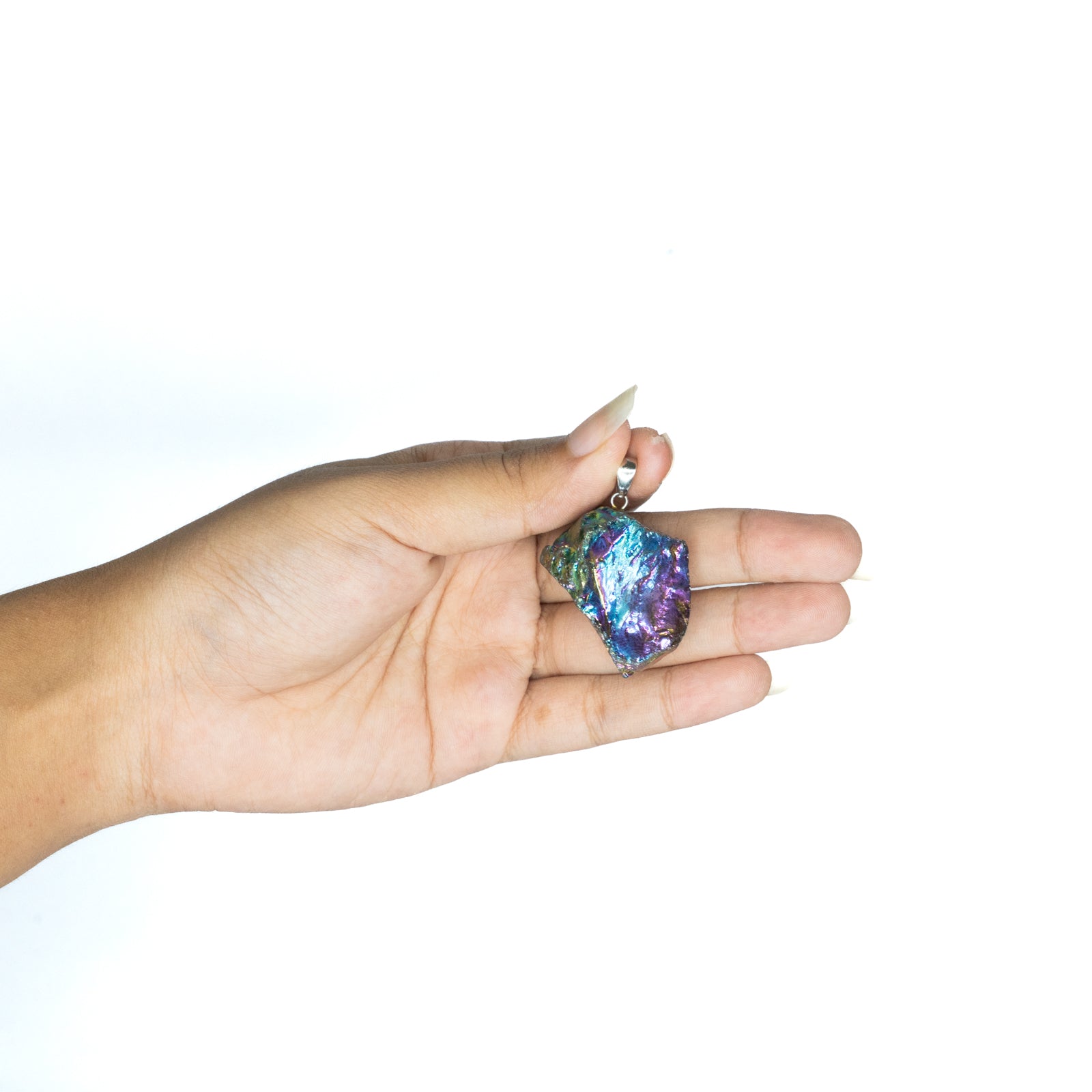 Natural Multi Aura Obsidian Pendant